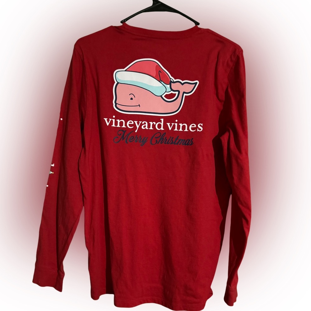 Boys Vineyard Vines Santa Long Sleeve T-Shirt XL